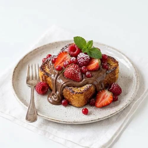 Pain Perdu Nutella Fruits Rouge