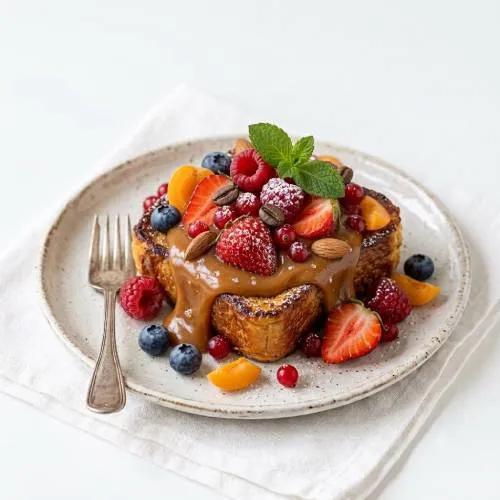 Pain Perdu Caramel Beurre Salé & Fruits