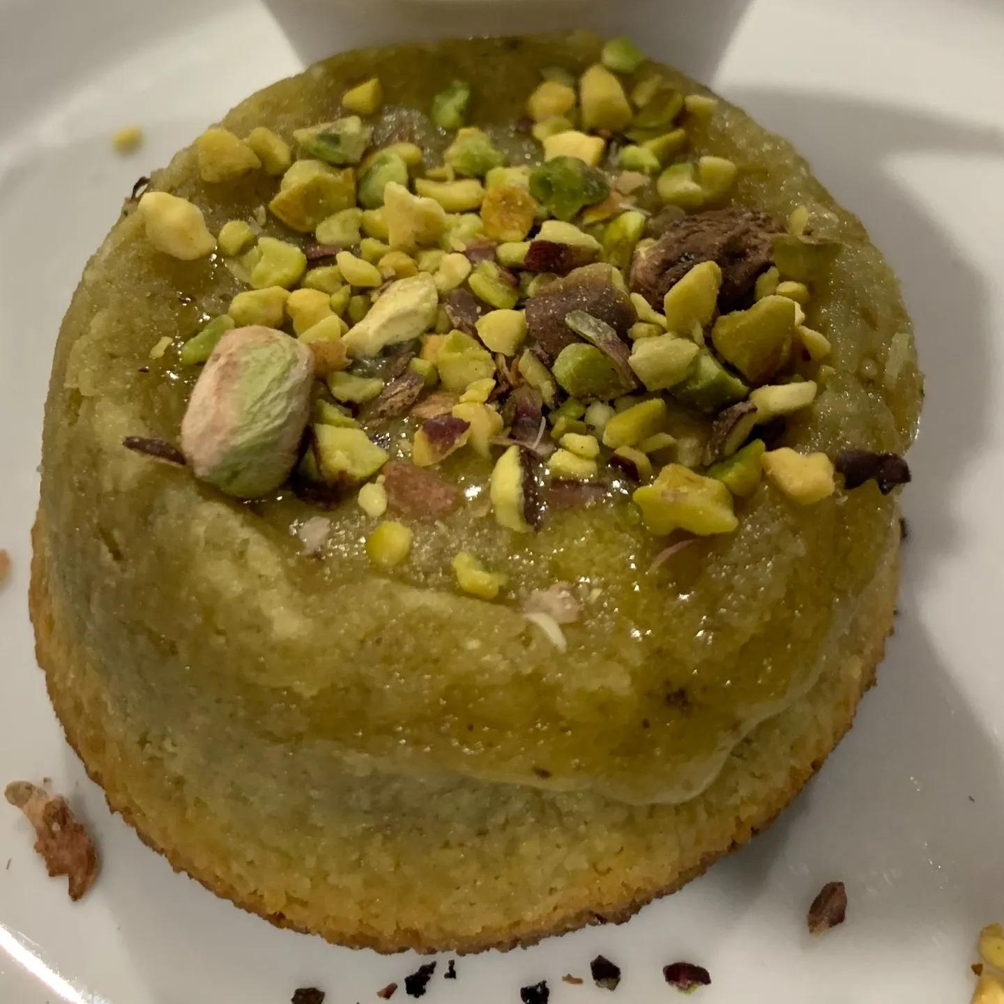 Fondant à la pistache