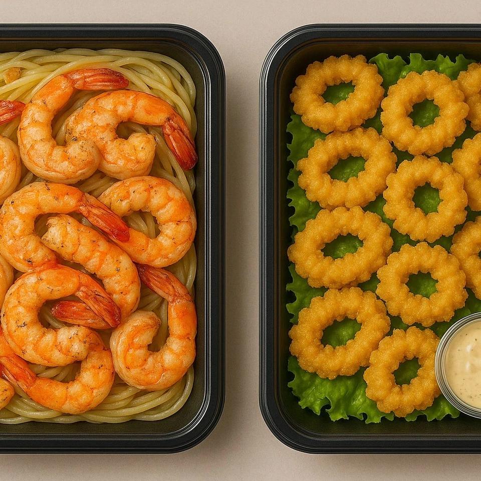 Crevettes & Calamars Dorés 2 personnes