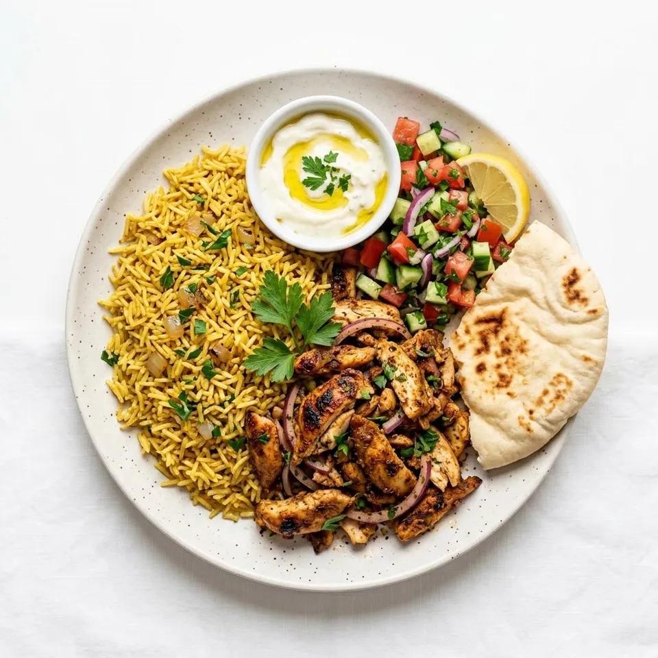 Shawarma Poulet Avec Riz