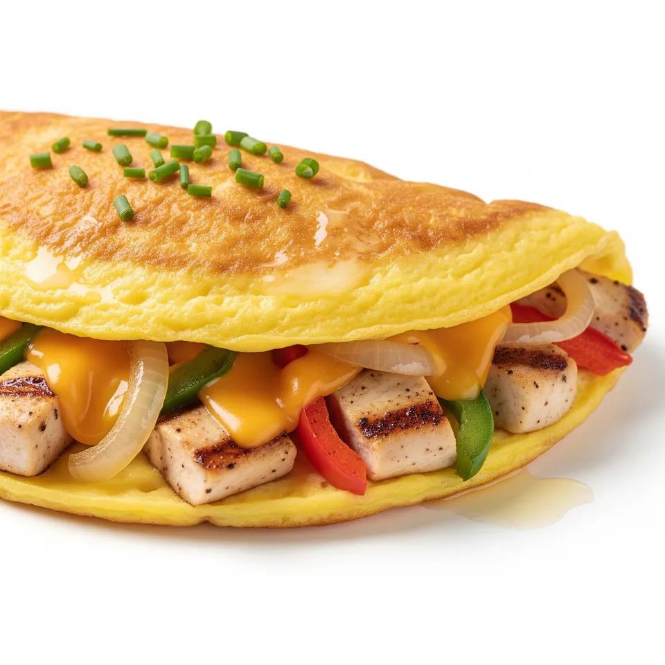Omelette Poulet et Fromage