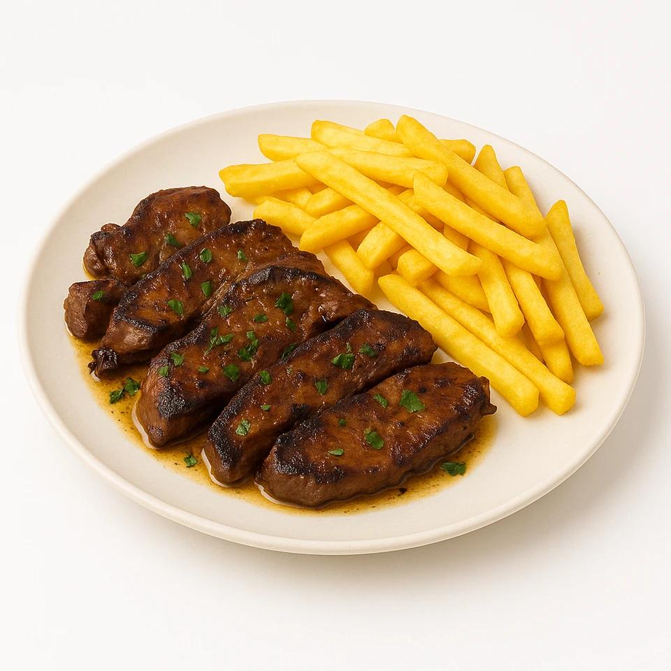 Plat Kebda Poulet