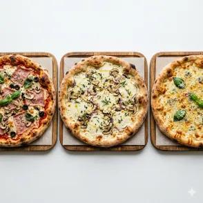 Pizza Regina+ Pizza Blanca+ Pizza Fromage
