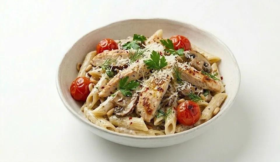 Pâtes Poulet Champignon