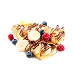Chocolate Crepe with 2 Fruits