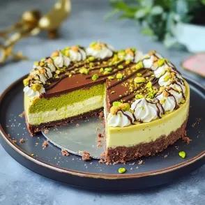 Dubai Chocolate Cheesecake