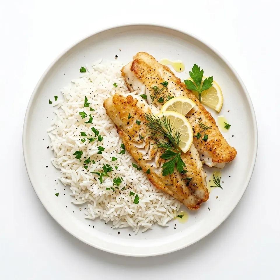 Plat Merlan Au Riz