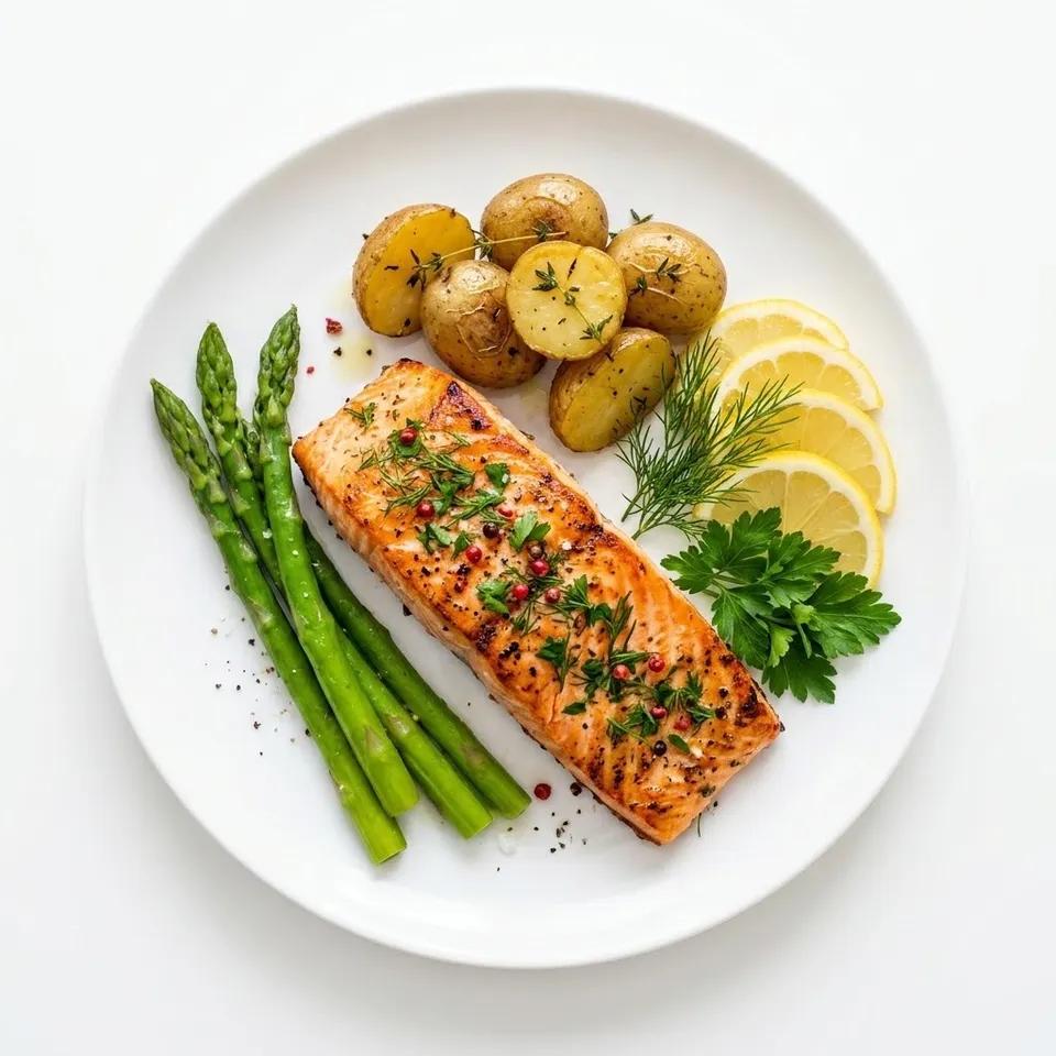 Plat Saumon Garni