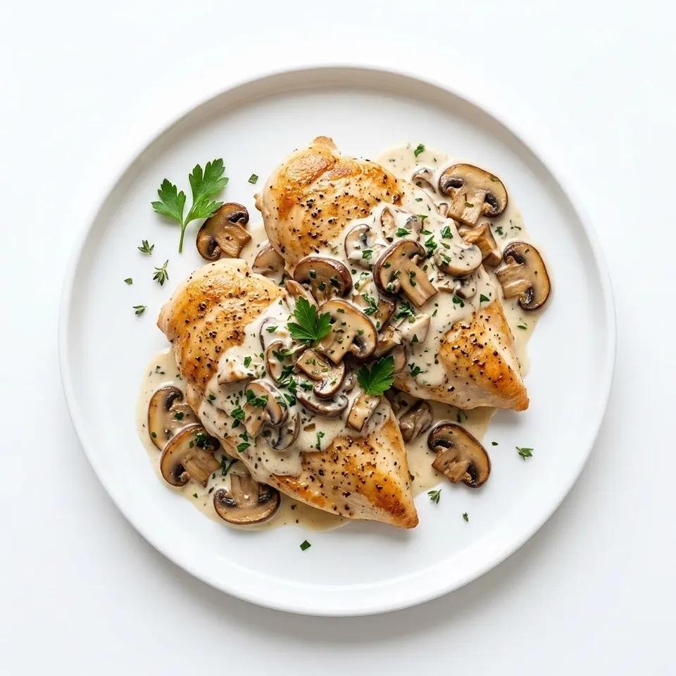 Escalope De Poulet À La Crème Au Champignon