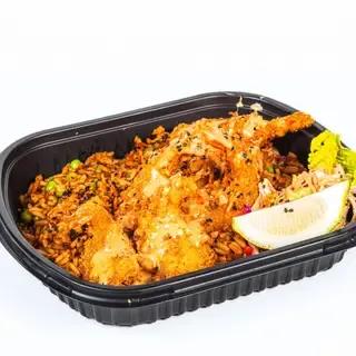Fried rice chicken