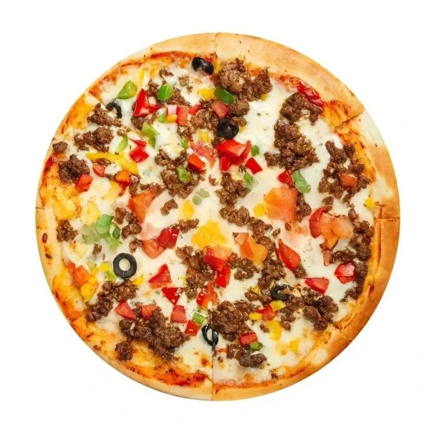 Woody Ground Beef Pizza