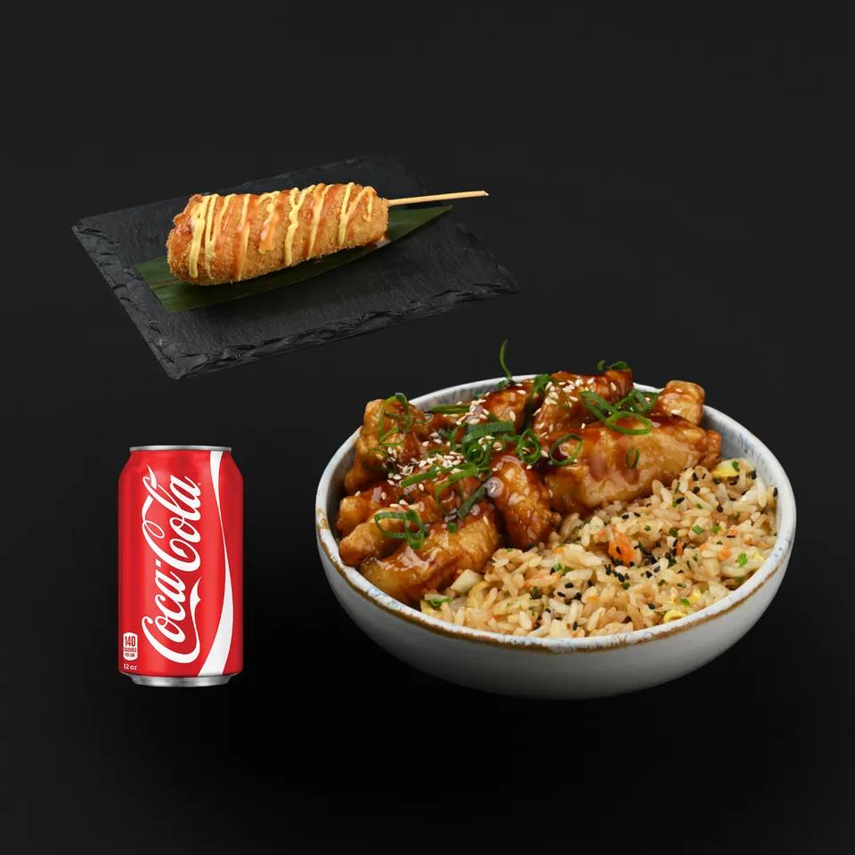 Menu Korean Bowl + Corn Dog
