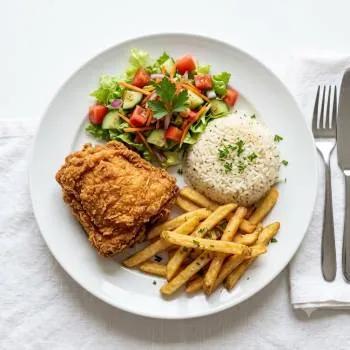 Kentucky 1 Pcs + Riz + Salade + Frites