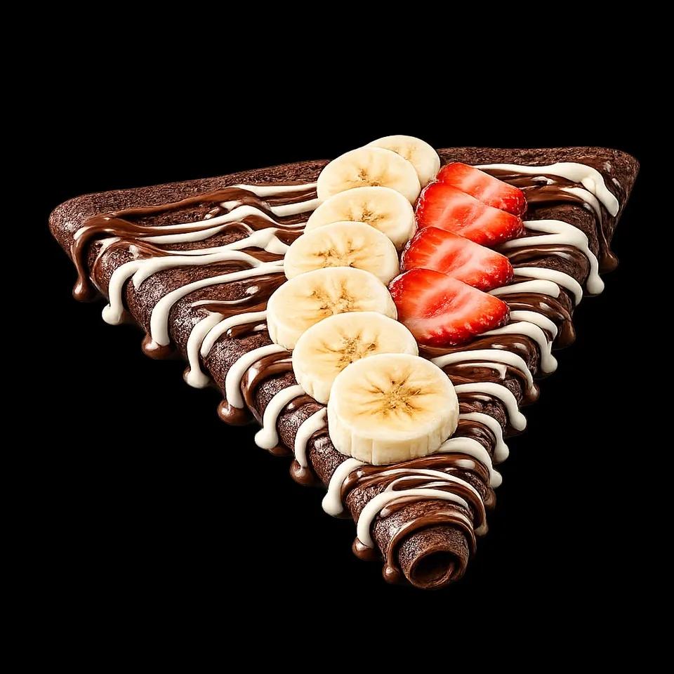 Crêpe Morjan Banane Et Fraise