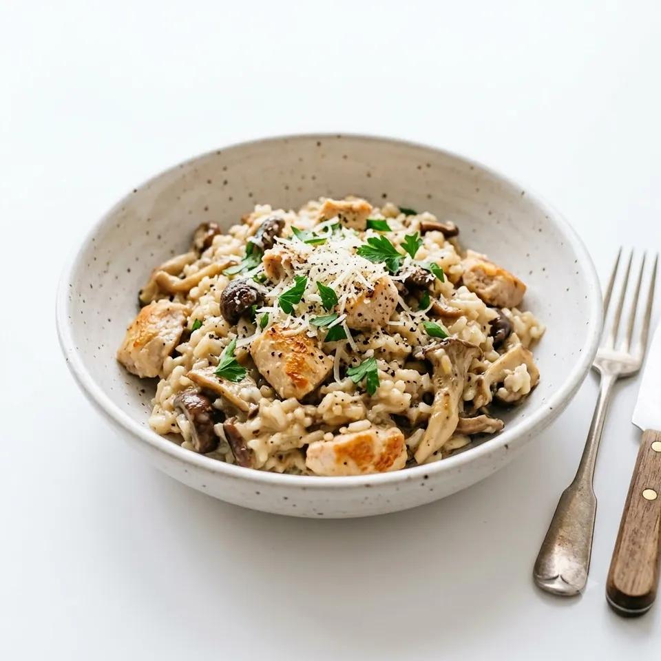 Risotto Poulet Champignon