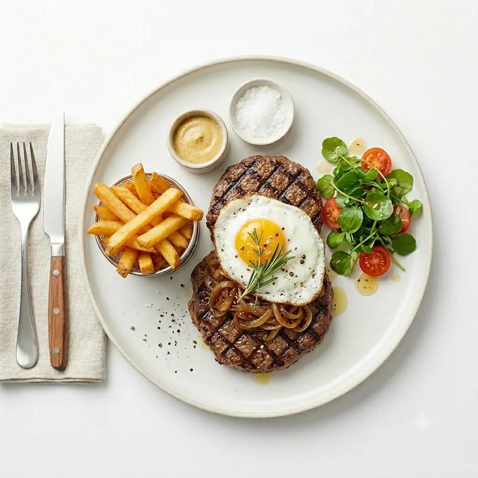 Steak haché à cheval
