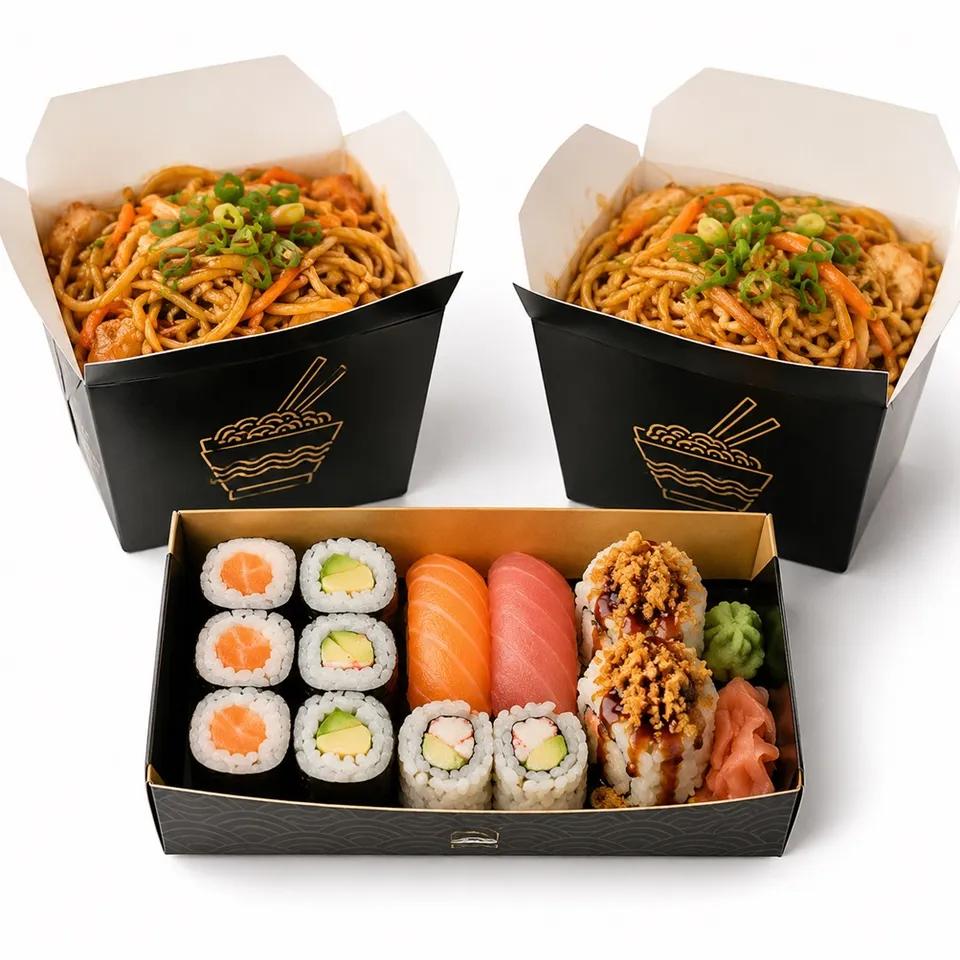Box sushi mix 8 pièces + 2 box de nouilles