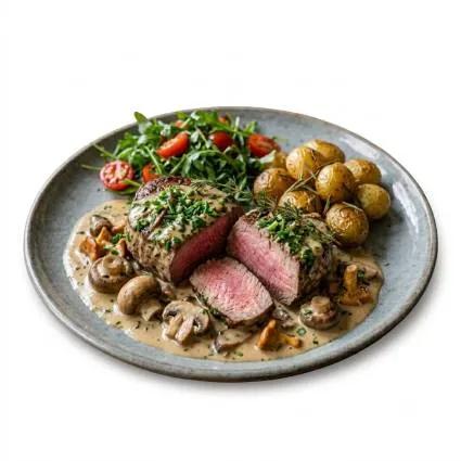 Filet de Veau Sauce Champignon