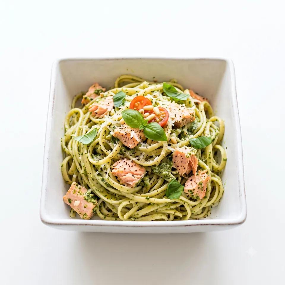 Linguine Saumon Sauce Pesto