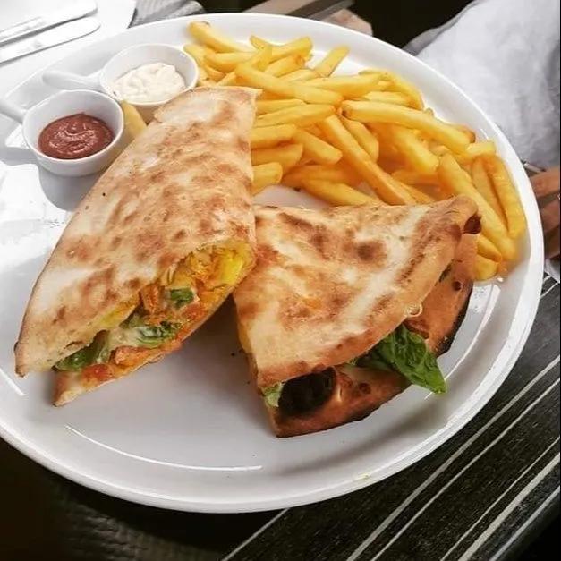 Makloub escalope pannee