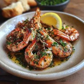 Crevettes Sautés à l'Ail