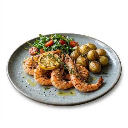Plat Crevette À L'Ail