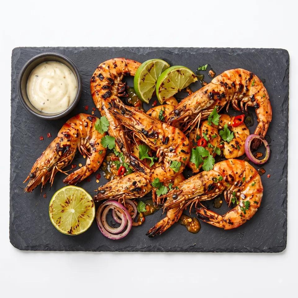Plat Crevette À La Plancha