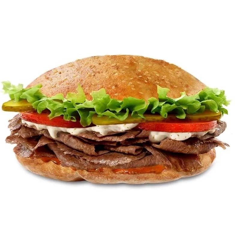 Pain Rond Chawarma En Sauce