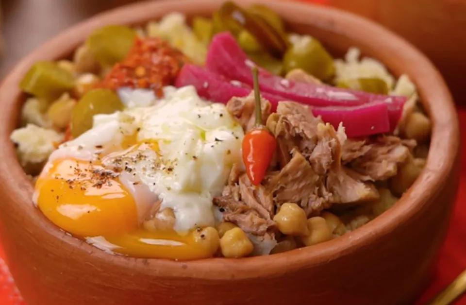 Thon+زيت زيتونة+فريت