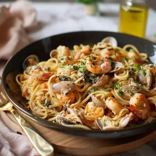 Spaguetti Aux Crevettes