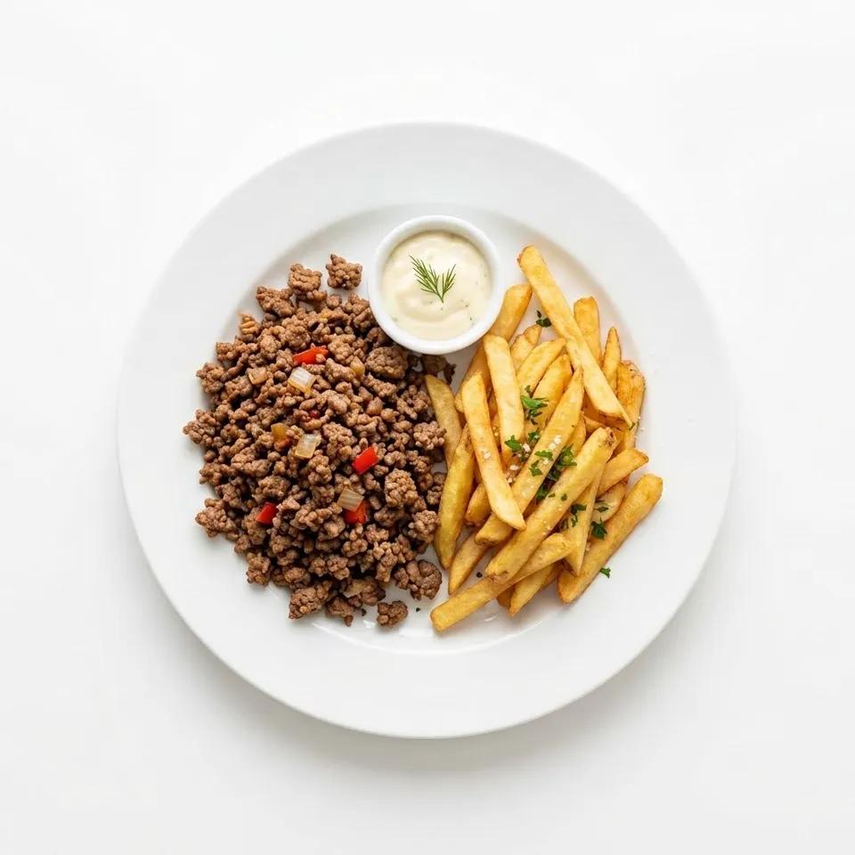 Frite Viande Haché