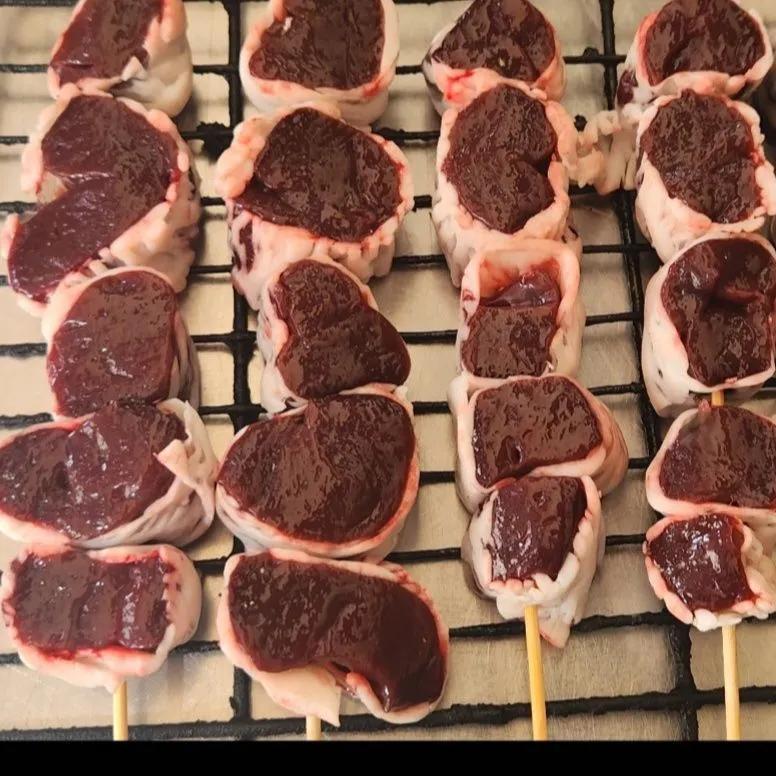 Cœur grille au charbon