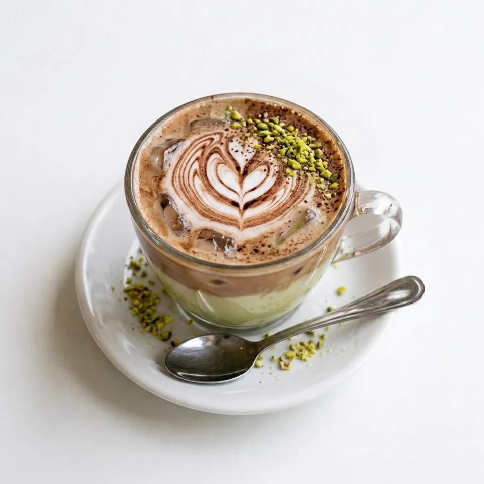 Pistachio Iced Latte