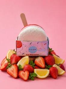 Ice Macaron Fraise Citron