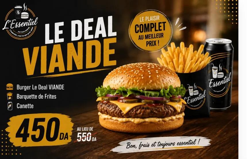 Menu Le deal Viande