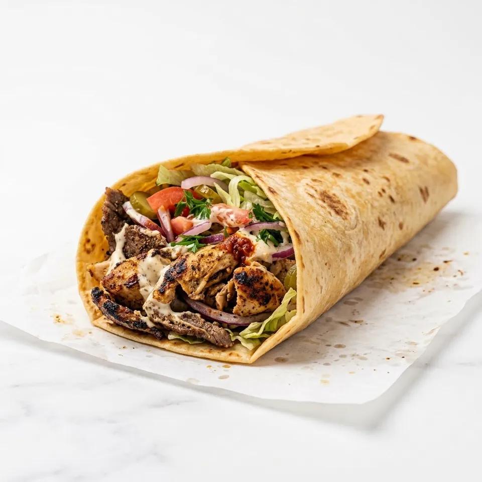 Chawarma pain tortilla