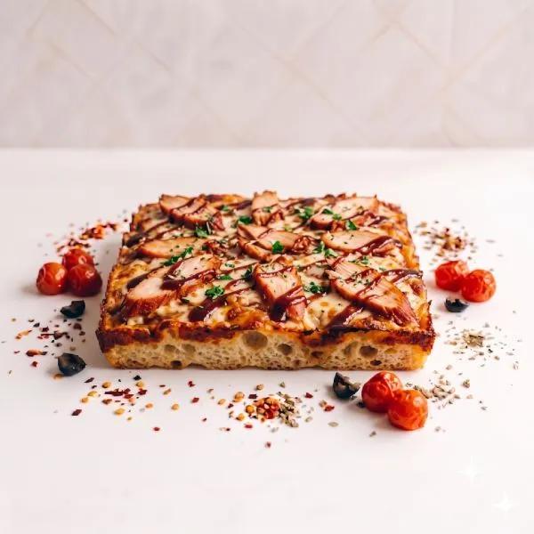 Pizza Carrée Poulet Fumé