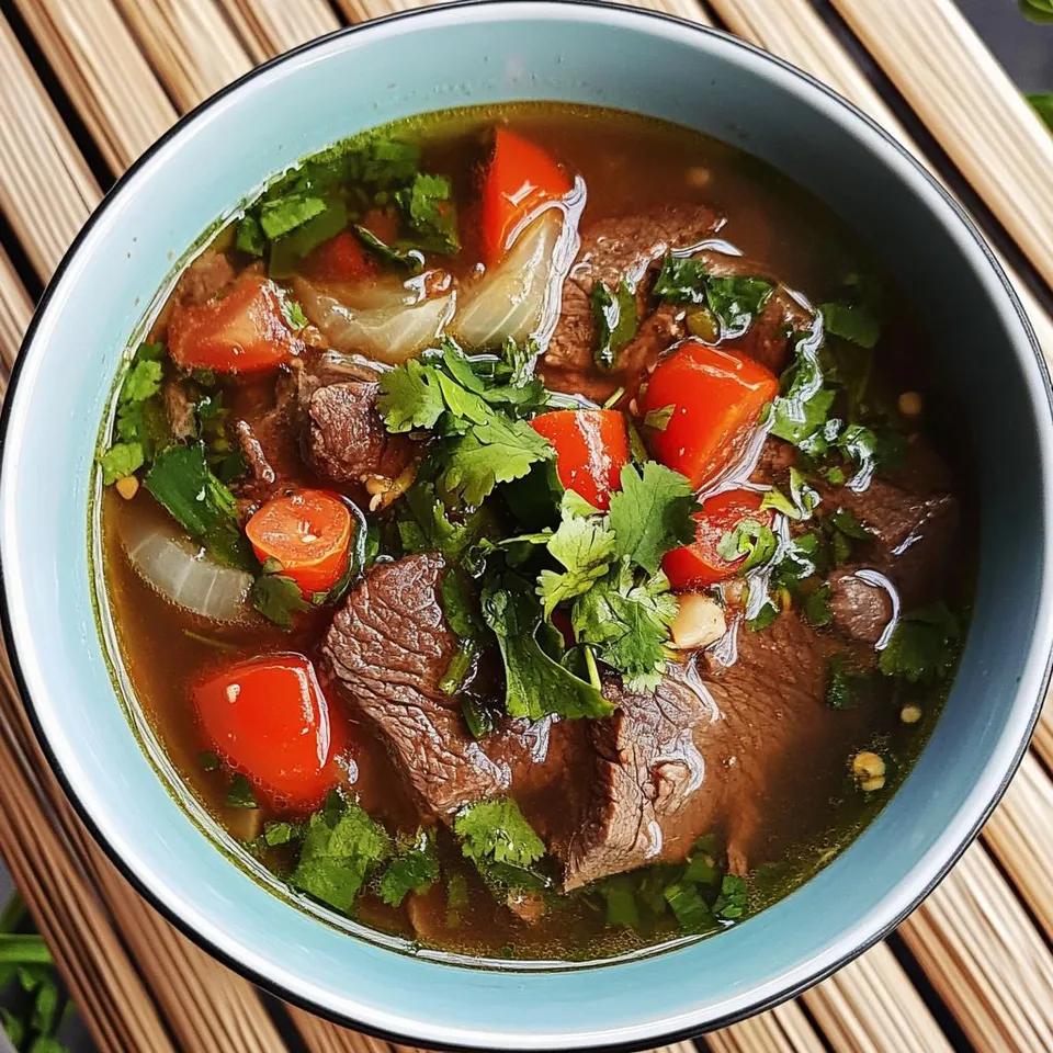 Soupe Thaïe Au Bœuf