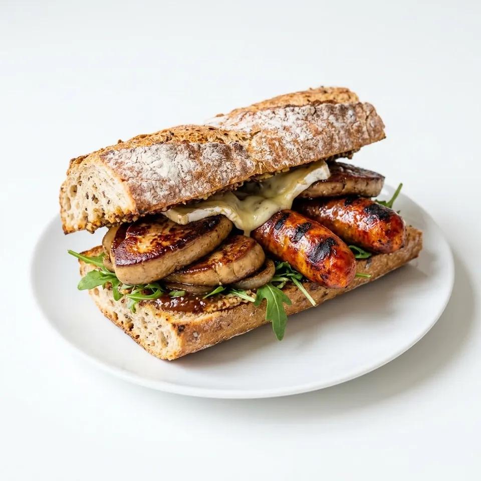 Sandwich Foie et Merguez