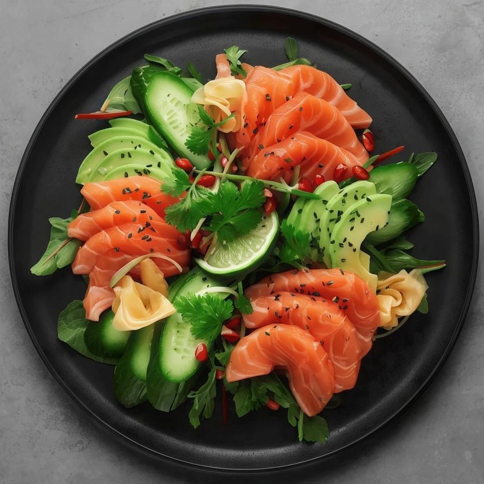 Salade Sashimi Saumon