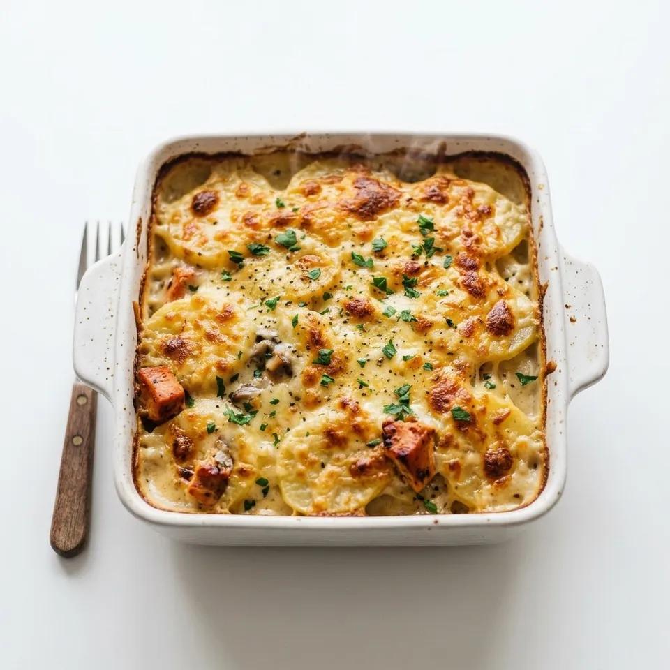 Gratin Poulet Fumé