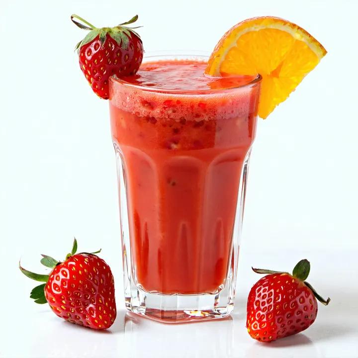 Jus de fraise et orange