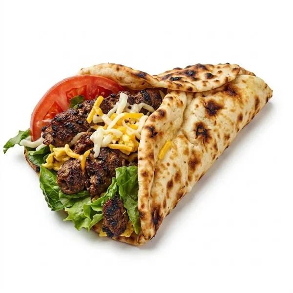Naan Dwichs Brochettes Viande