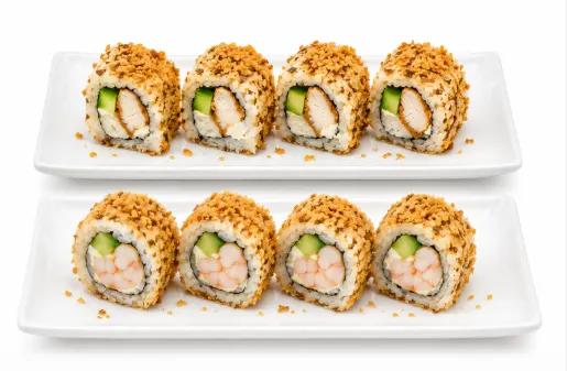 4p Crunchy Poulet + 4p Crunchy Crevette