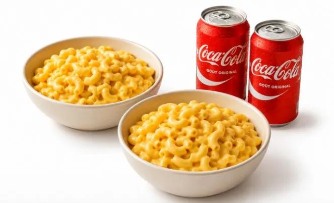 2 Mac & Cheese + 2 Soda