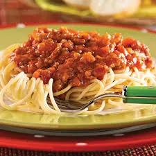 Spaghetti Viande