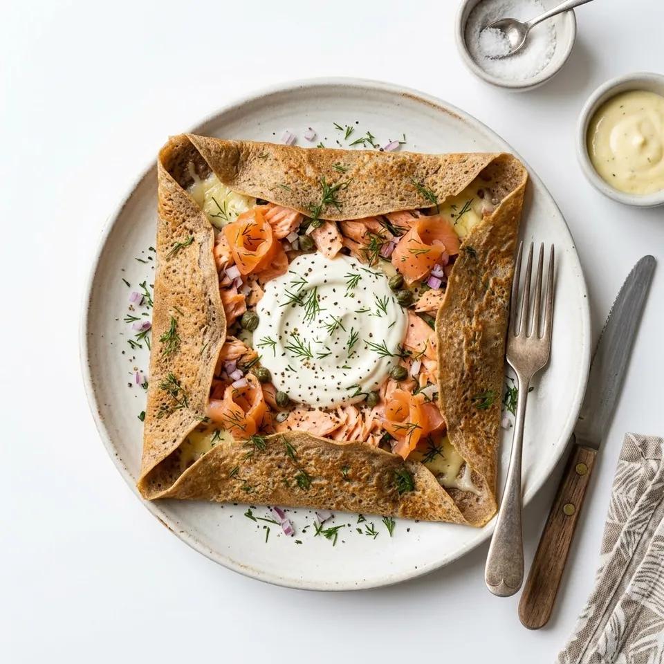 Crêpe au saumon