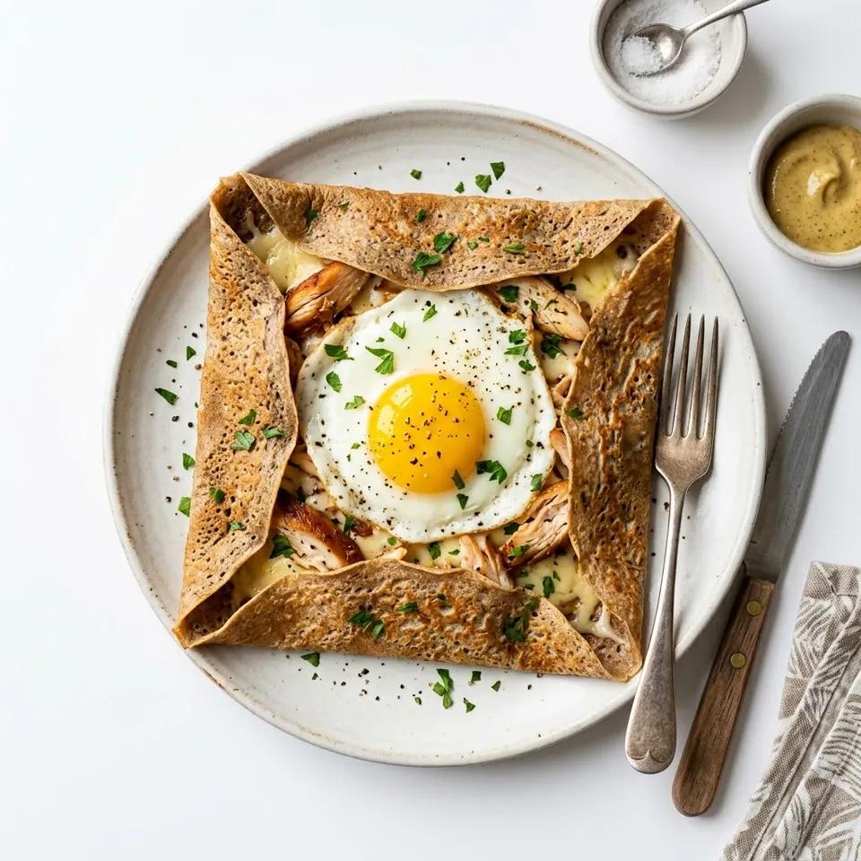 Crêpe au poulet fumé