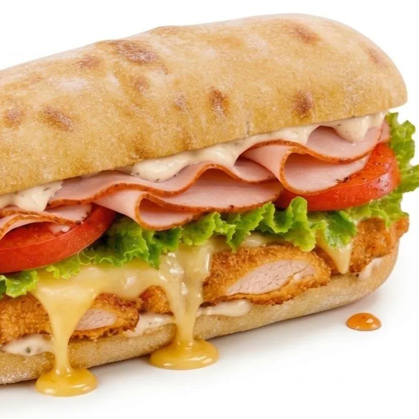 Sandwich smoky chicken